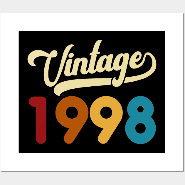 1998 Vintage Gift 22nd Birthday Retro Style Wall Art by Kimko